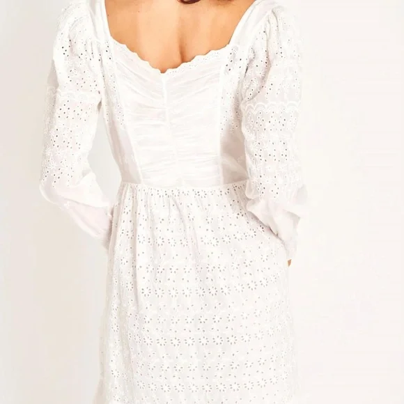 *NWT* LoveShackFancy Preslina White Eyelet Dress - Picture 2 of 12